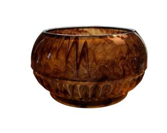 George Davidson Cloud Art Glass 1930's with Davidson Flower Frog $100