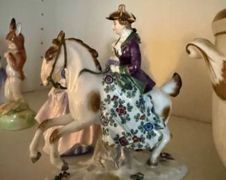 Porcelain Lady on Horseback $125