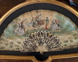 Hand Painted Antique Fan (1 of 2) $125 each