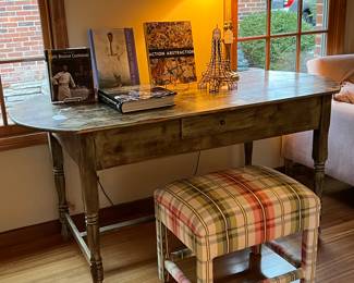 Painted library table