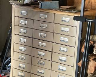 30-drawer metal cabinet
