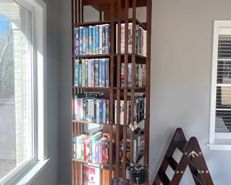 Rotating French Library Shelves