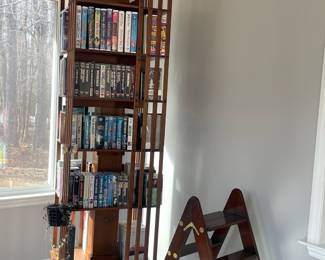 Rotating French Library Shelves