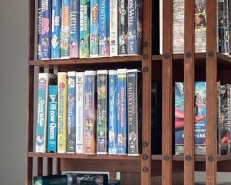 Rotating French Library Shelves and movies
