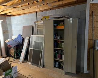 Building materials; paints; cabinet