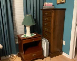 Tall 18-20 wide Dresser, 2 matching Night stand