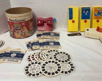 GAF ViewMaster With Many Three Dimensional 7 Picture Reel, Fisher Price Movie Viewer With 4 Movies