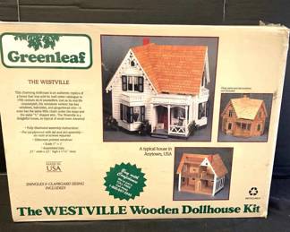 The WESTVILLE Wooden Dollhouse Kit By Greenleaf