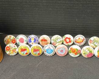 Painted Dresser Knobs And Tin