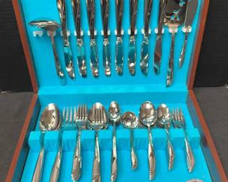 One IDA Community Stainless Silverware And Case
