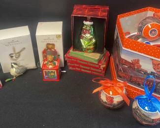 Hallmark Keepsake Ornaments, Lionel Train Ornaments, Vintage Ornament Hooks