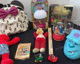 Vintage Micky Mouse Plush, Micky Backpack, Mug, Musical Globe, Disney Misc.