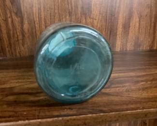#14 Blue Mason Jar w/Zinc Lid
