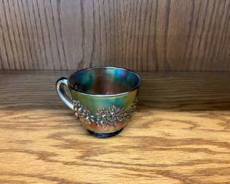 LE Smith Purple Grape Carnival Glass Coffee Cup/ Punch Cup