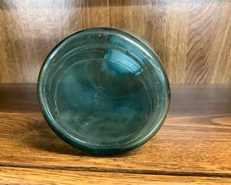 #6 Ball Blue Glass Jar # 6 w/zinc Lid