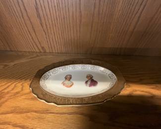Capsco George & Martha Washington Ceramic Dish/Bowl