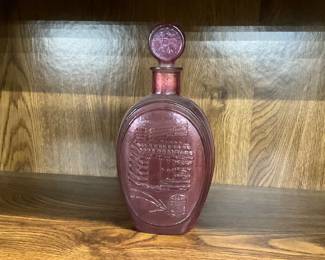 Eza Brooks Purple Glass Decanter 1970's