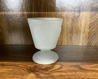 Fenton Bicentennial Founding Fathers Frosted Glass Candy Dish