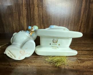 Lenox 1998 & 1999 Snowman Christmas Tree Ornament