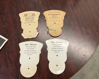 Funeral Home Hand Fan - Paper - Advertising 1930's