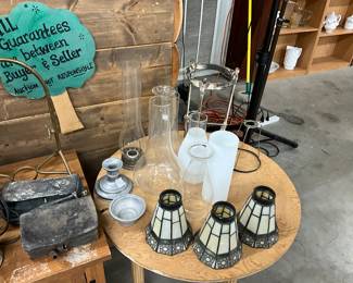 Oil Lamp Chimneys and Lamp Shades 