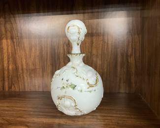 Milk Glass Decanter
