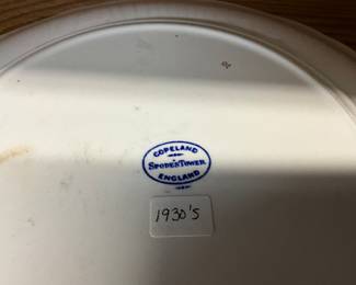 Copeland Spodes Tower Dinner Plate Made in England 