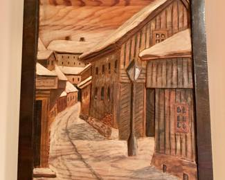 Ole Bukkvoll Norway Folk Art Wood Carving 