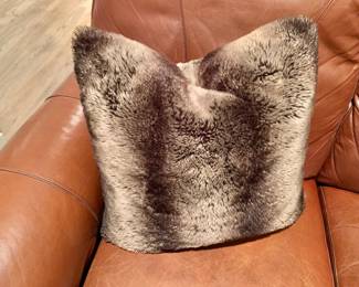 Faux Fur Down Accent Pillow