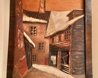 Ole Bukkvoll 1937  Norway Folk Art Wood carving 