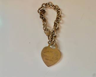 Tiffany Heart Tag Charm Bracelet
