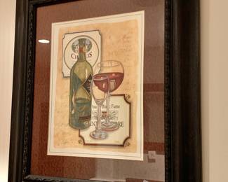 Framed Wine Print
