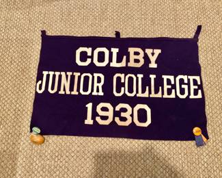 Vintage Colby Pennant Flag
