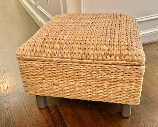 Pair of  Woven Ottomans