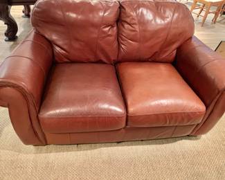 Leather Loveseat