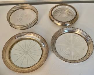 Assortment Sterling Coasters 