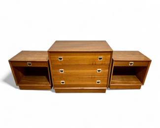 Dresser with pair of matching Nightstands