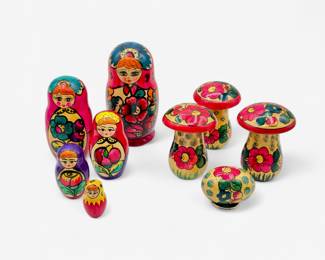Russian wooden stacking dolls
