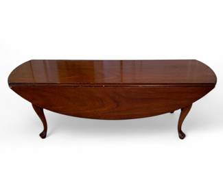 Drop Leaf Coffee Table - with leaves down 51.5" (L) x 16.5" (W) x 17.5" (H)