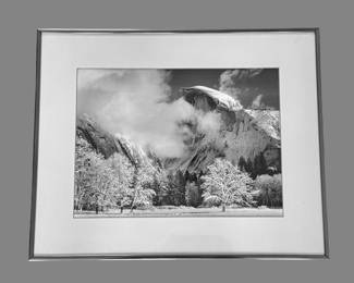 Ansel Adams (American, 1902-1984) "Buttes" - 9.75" x 13" black and white photograph, gelatin silver print - unsigned and framed