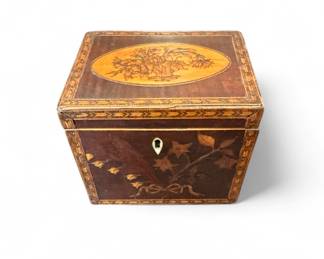 Antique English Tea Caddy 