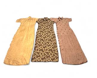 Vintage Asian Silk Dresses