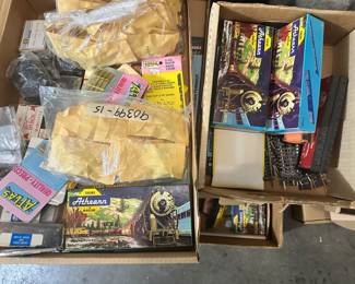 Lots of HO trains and track 