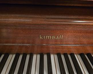 Beautiful Kimball piano, yes you can buy keyboards, but nothing sounds like the real deal and it's hard to beat the Kimball name that's steeped in tradition.