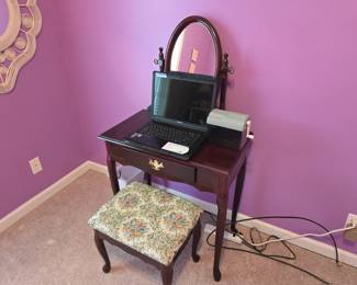 Perfect little desk and chair for homework or writing letters or the dreaded paying bills!