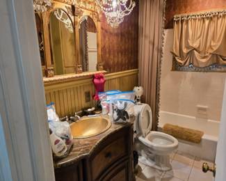 Like being in the bathroom at a 5 star French hotel! Or the Paris in Las Vegas!