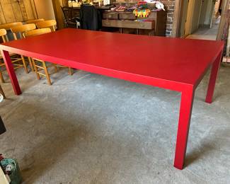 large red laminate table
