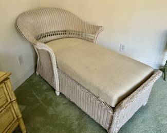 wicker chaise