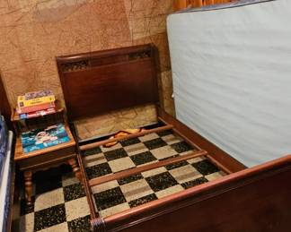 Mahogany twin beds