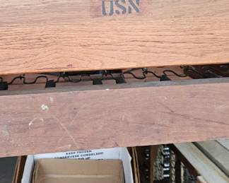 Mark is branded into the wood